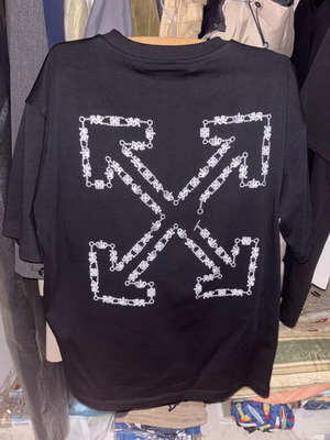 Off White T-shirt new, size L, black