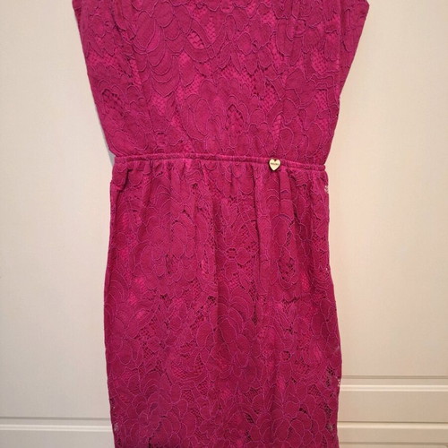 Paranoia fuchsia dress small like new with lace detail