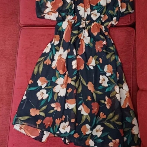 Floral dress Foresta Bella light, like new, size L/XL