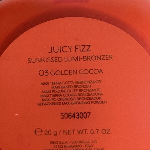 Big Bronzer KIKO Juicy Fizz collection new