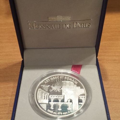 2000 Silver France 6.55957 Francs Art Grecque et Romain Proof Coin New