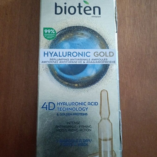 Bioten Hyaluronic Gold ampoules one week