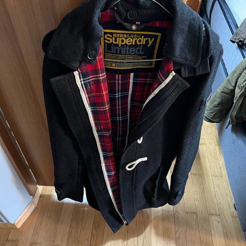 Superdry Montgomery coat like new, size M, black