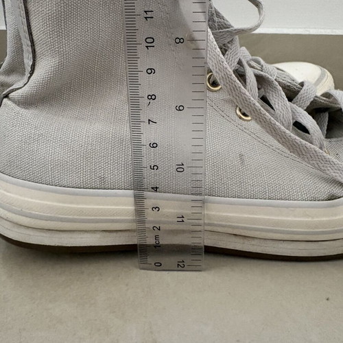 Converse Chuck Taylor All Star Lift shoes used, size 37.5, grey with gold details