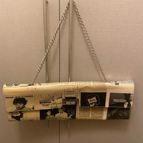 Envelope bag like new, black and beige