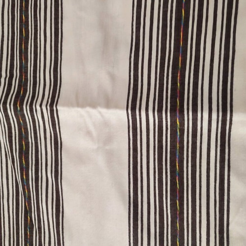 Woven blanket used, traditional loom, 180x240 cm
