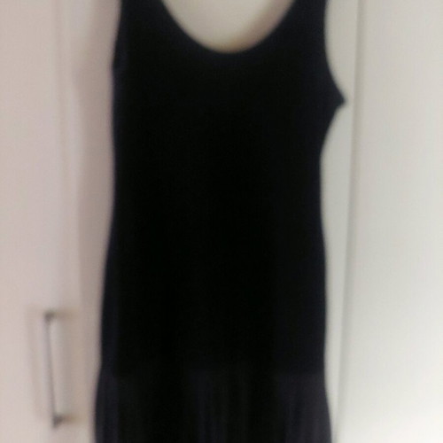 Italian cocktail dress new, black, velvet and pleated chiffon, size S M