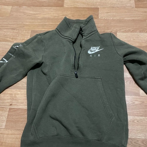 Nike Air half zip sweater like new, size XS, green