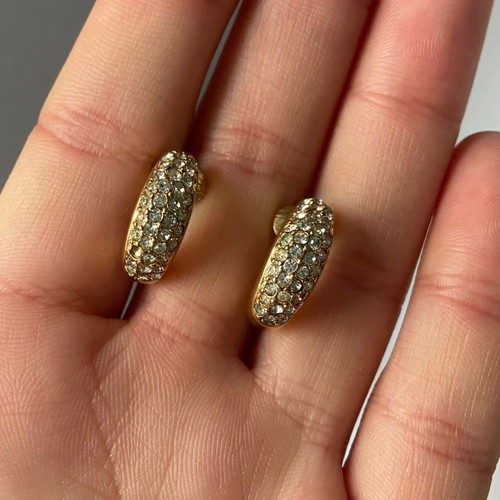 Christian Dior vintage clip-on earrings used from the 80s