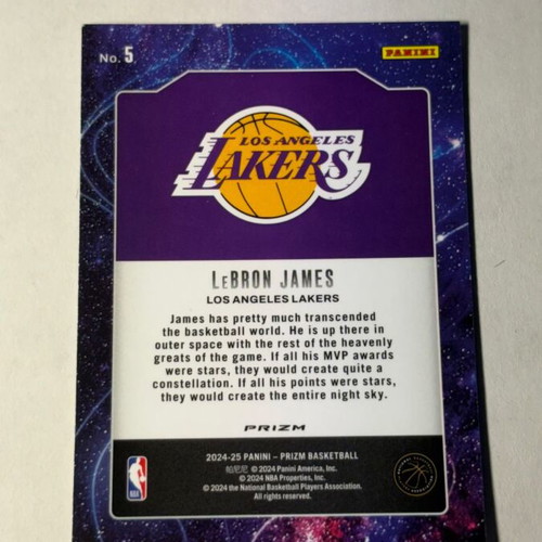 LeBron James 2024-25 Deep Space Silver card like new