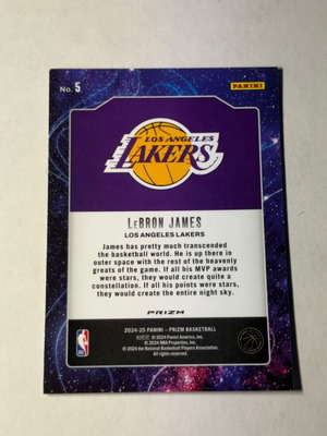 LeBron James 2024-25 Deep Space Silver card like new