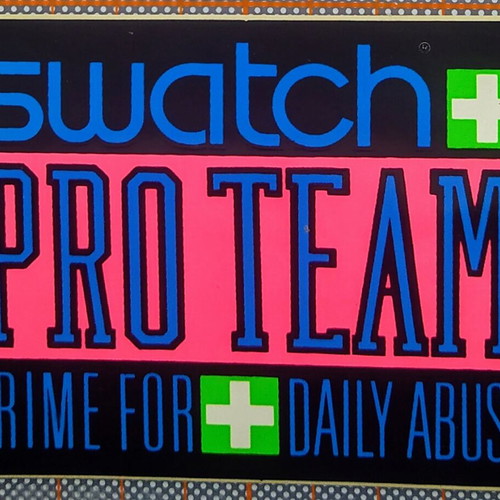 Swatch collectible vintage stickers from the 90s, new, set of 2