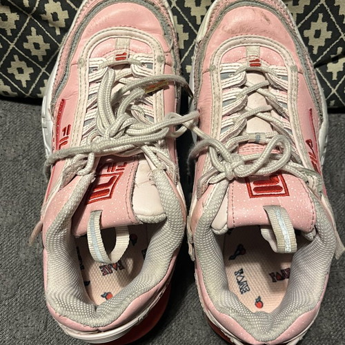 Fila girls' athletic shoes used, size 37 1/2, pink