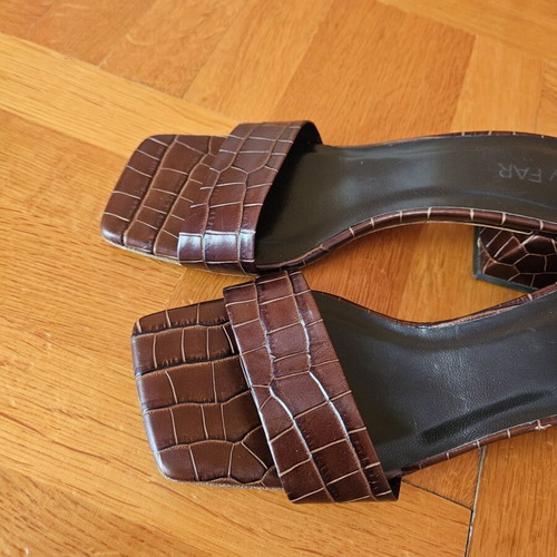 Courtney leather mules by By Far like new, size 38