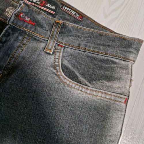 Denim flare jeans like new with pocket details, size M 38 10