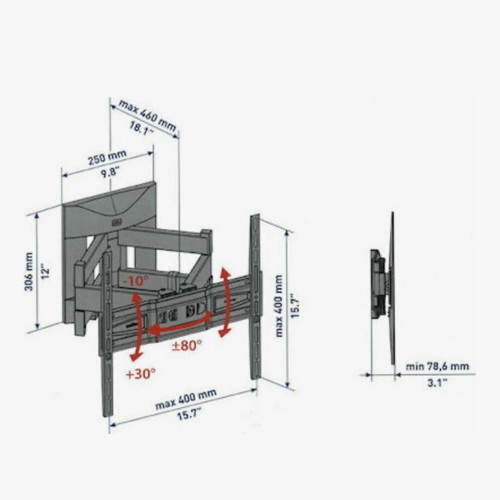 TV Wall Mount with Arm (Heavy Duty)