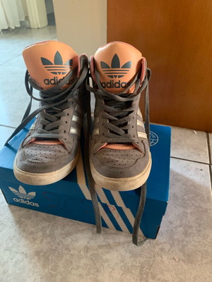 Adidas Extaball W M19461 grey athletic shoes used size 38