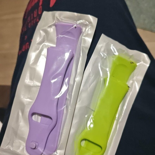 Silicone straps lime green and purple for Xiaomi Redmi Watch 3 Active