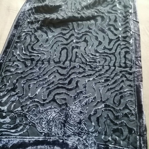 Silk scarf Krizia authentic like new dark blue