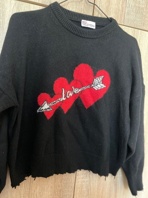 Red Valentino Love Limited Edition Sweater like new, black and red