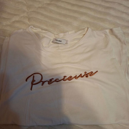 Toi&Moi long-sleeve t-shirt white size Large like new