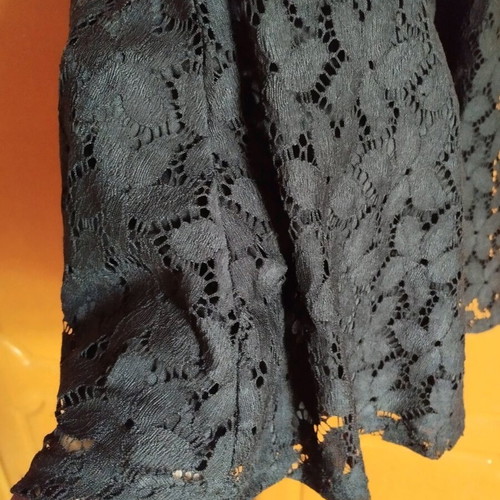 Dress with Sheer Panels and Lining like new, size XS, black