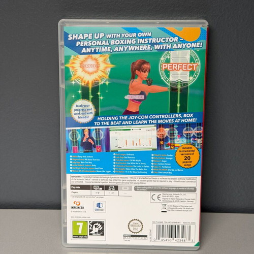 Fitness Boxing Nintendo Switch game like new