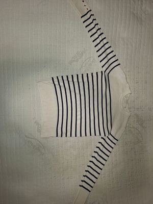 Zara Mariniere Blouse like new, size S, white and blue