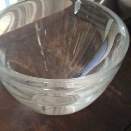 Kosta Boda Crystal Vase/Bowl by Göran Wärff, like new