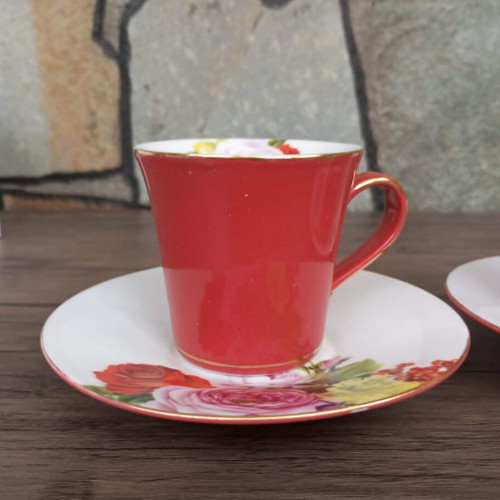 Porcelain cup set new for Greek coffee or espresso