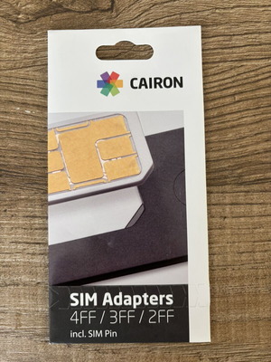 Cairon 3-in-1 SIM adapter with SIM pin