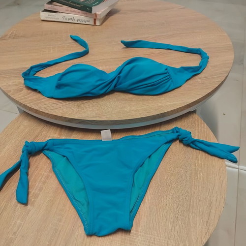 Acne Studios strapless swimsuit like new, blue, size M