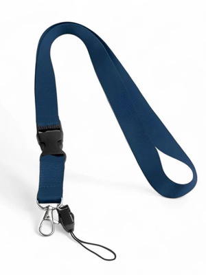 Lanyard dark blue with buckle new