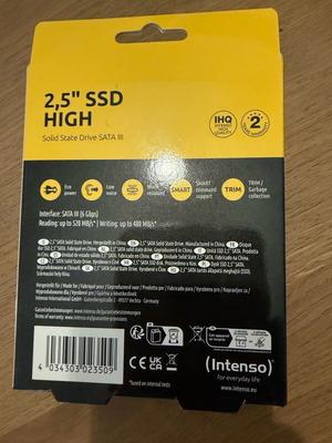 Intenso High Performance SSD 480GB 2.5'' SATA III καινούργιο