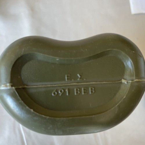 Military canteens used, set of two E.Σ.691ΒΕΒ
