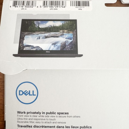 Dell 13.3" Privacy Filter Screen Protector new