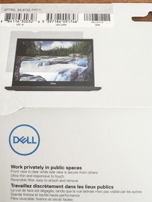 Dell 13.3" Privacy Filter Screen Protector new