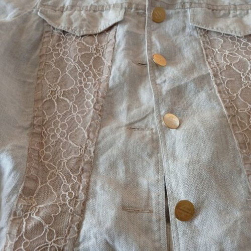 Linen beige suit set Abysse like new, size 52
