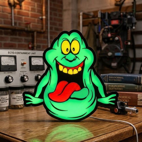 Slimer lamp like new with USB LED light and adjustable brightness