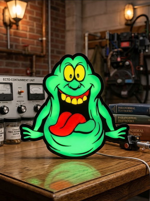 Slimer lamp like new with USB LED light and adjustable brightness