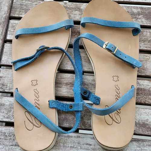 Cameo vintage sandals like new, size 38, blue and brown