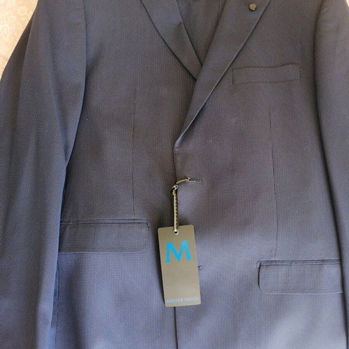 Master Tailor suit new, slim fit, blue, size 52-48