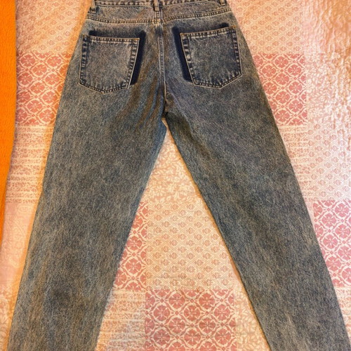 Saltandpepper jeans like new, size M 38 10, black and blue