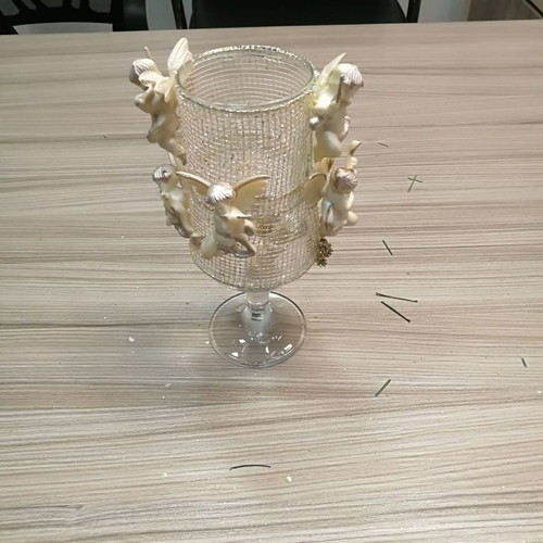 Christmas decorative glass used, height 20cm