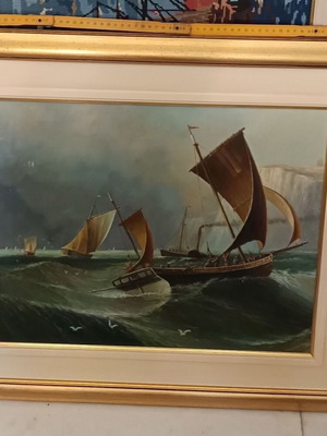 Hand-painted frame like new