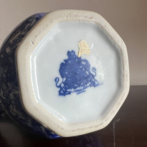 Vintage Victoria Ware Ironstone jug blue and white porcelain