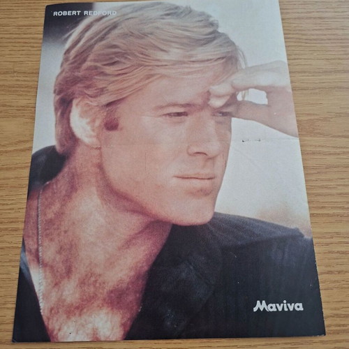Mel Gibson Robert Redford Poster used from 90s magazine Manina