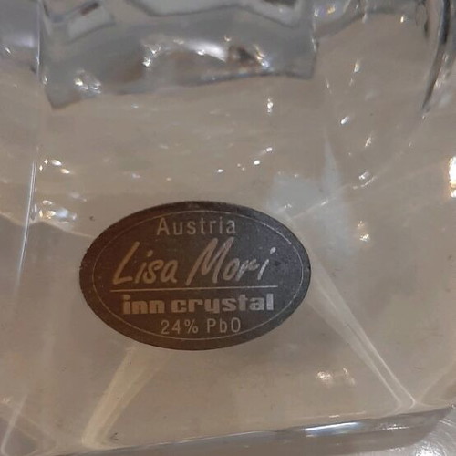 Lisa Mori Lead Crystal Candlestick new
