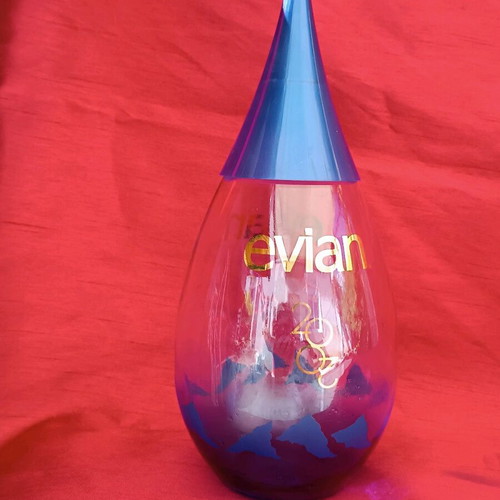 Evian bottle like new, collectible, 1 liter, 2002