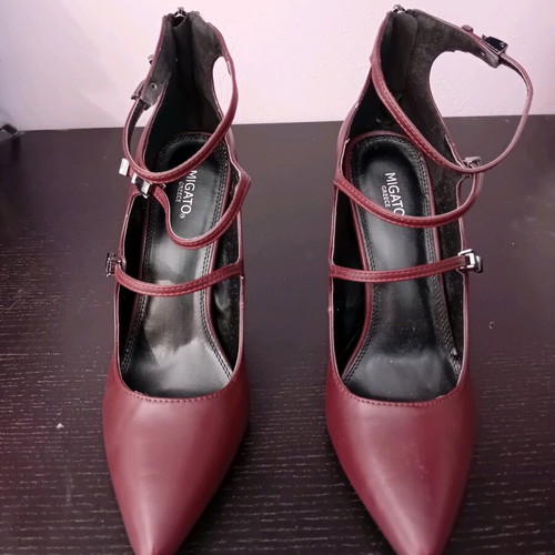Migato pumps new, burgundy, size 41